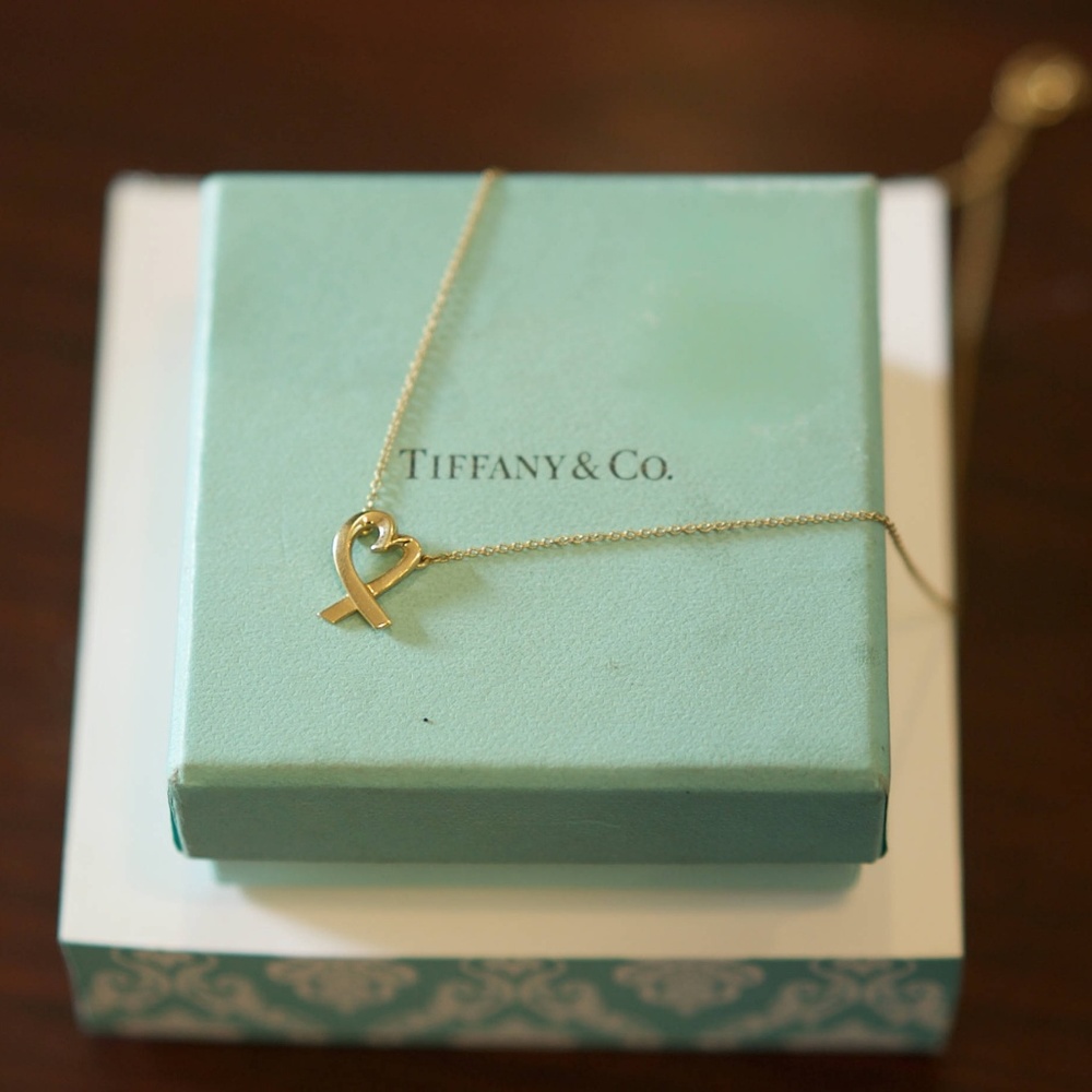 Tiffany & Co. Mini 18K Gold Loving Heart Necklace